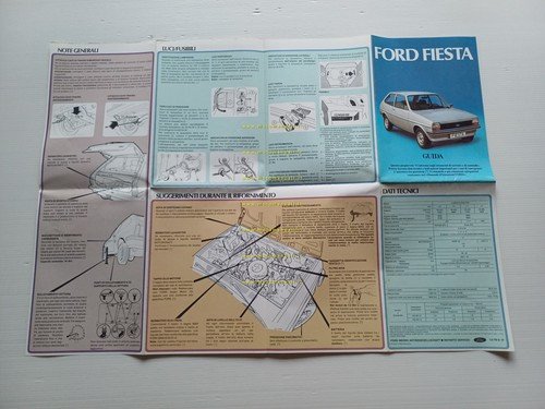 Ford Fiesta modelli 1980 guida rapida - manuale - uso …
