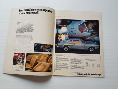 Ford produzione modelli 1970 depliant originale italiano