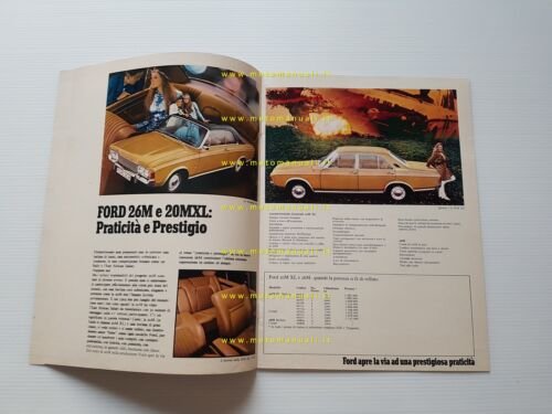 Ford produzione modelli 1970 depliant originale italiano
