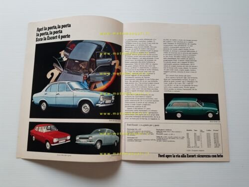 Ford produzione modelli 1970 depliant originale italiano