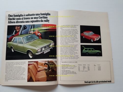 Ford produzione modelli 1970 depliant originale italiano