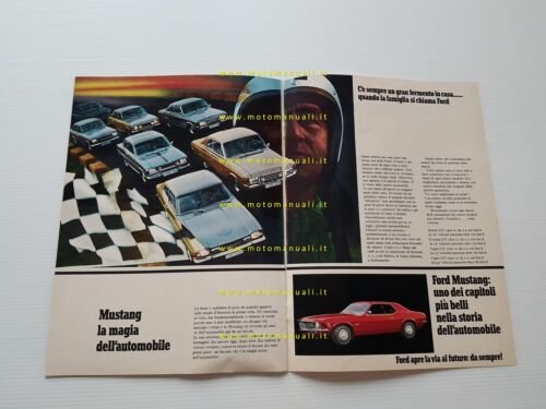 Ford produzione modelli 1970 depliant originale italiano