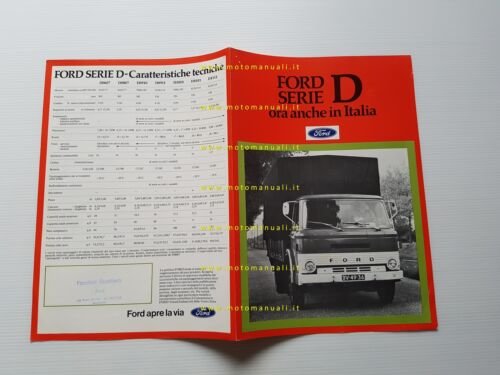 Ford Serie D autocarri 1979 depliant italiano originale