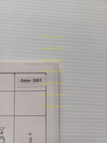 Ford Sierra XR4 2.8 inj. 1983 scheda omologazione DGM Motorizz. …