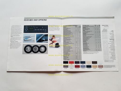 Ford Thunderbird - Elan - Turbo Coupè 1985 depliant brochure …