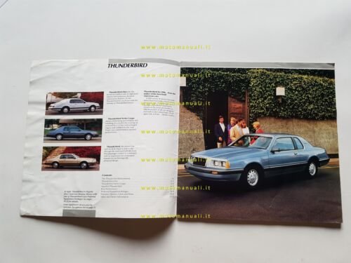 Ford Thunderbird - Elan - Turbo Coupè 1985 depliant brochure …