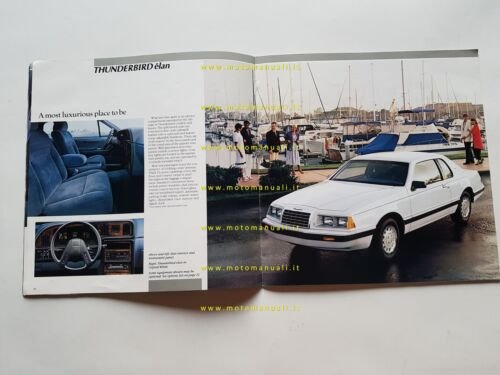 Ford Thunderbird - Elan - Turbo Coupè 1985 depliant brochure …
