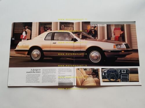 Ford Thunderbird - Elan - Turbo Coupè 1985 depliant brochure …