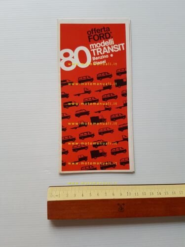 Ford Transit 80 diversi modelli 1972 depliant originale italiano