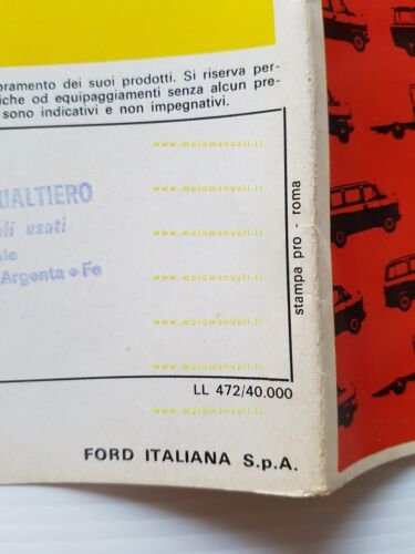 Ford Transit 80 diversi modelli 1972 depliant originale italiano