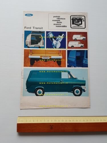 Ford Transit furgoni modelli 1969 depliant italiano originale