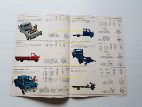 Ford Transit furgoni modelli 1969 depliant italiano originale