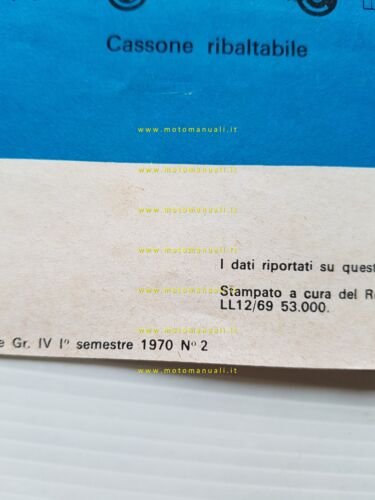 Ford Transit furgoni modelli 1969 depliant italiano originale