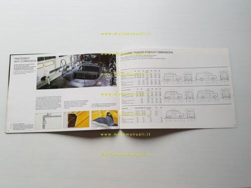 Ford Transit furgoni modelli 1980 depliant francese originale