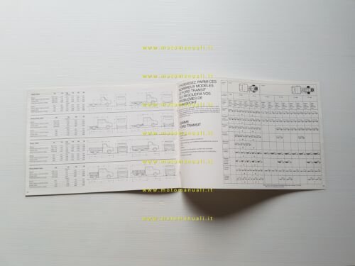 Ford Transit furgoni modelli 1980 depliant francese originale