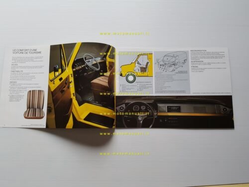 Ford Transit furgoni modelli 1980 depliant francese originale