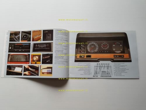 Ford Transit furgoni modelli 1980 depliant francese originale