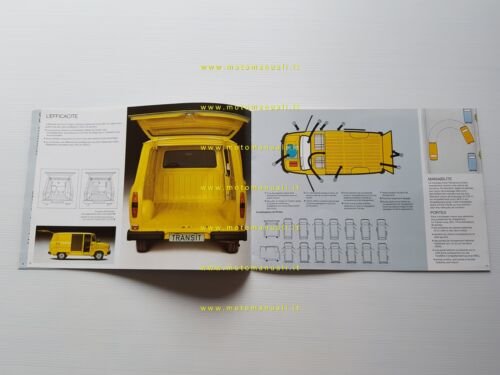 Ford Transit furgoni modelli 1980 depliant francese originale