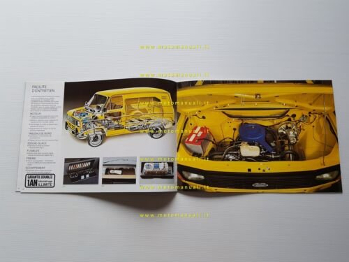 Ford Transit furgoni modelli 1980 depliant francese originale