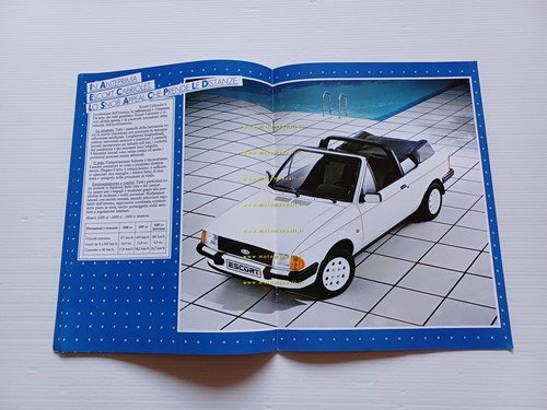 Ford tutti modelli 1984 depliant italiano originale