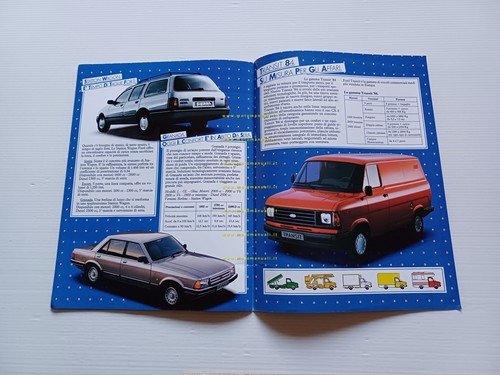 Ford tutti modelli 1984 depliant italiano originale