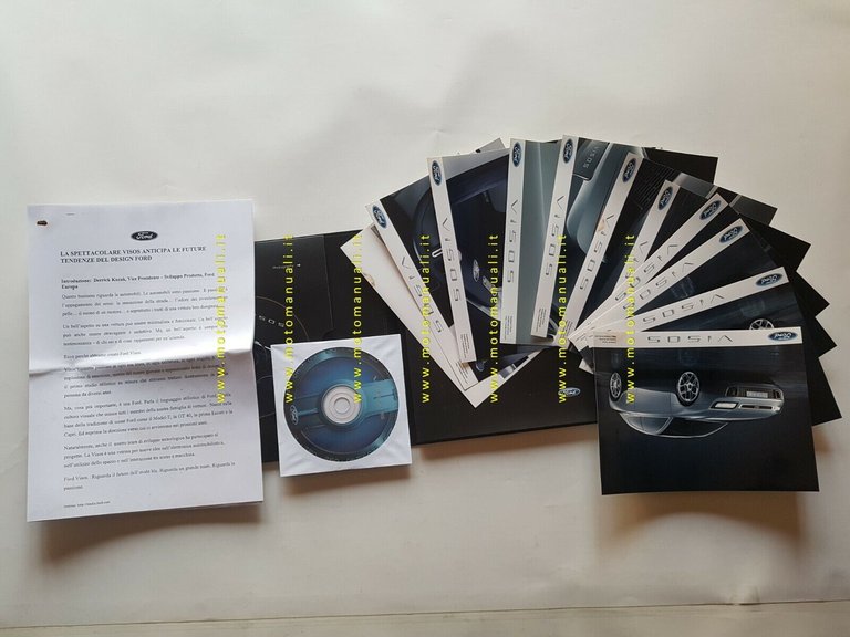 Ford Visos prototipo cartella stampa 2003 originale press kit