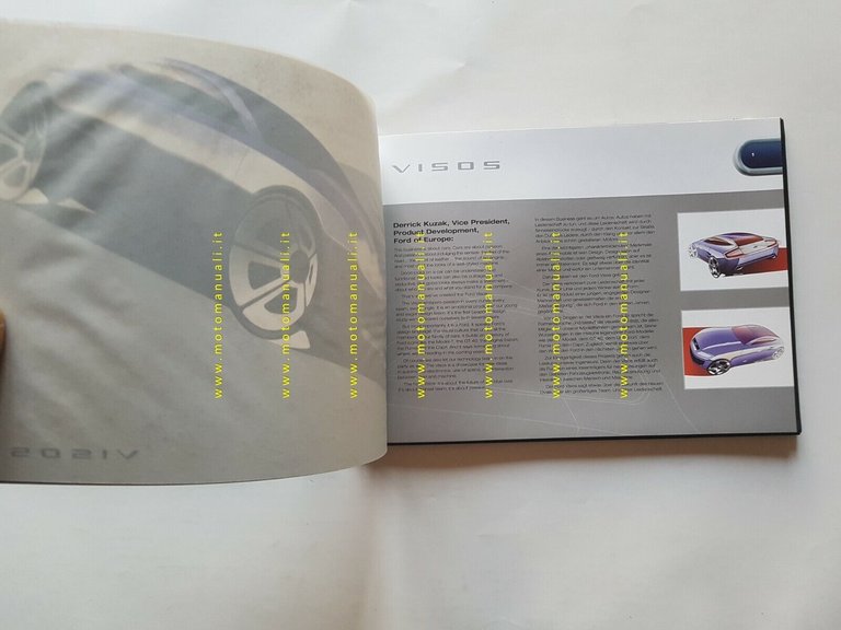 Ford Visos prototipo cartella stampa 2003 originale press kit