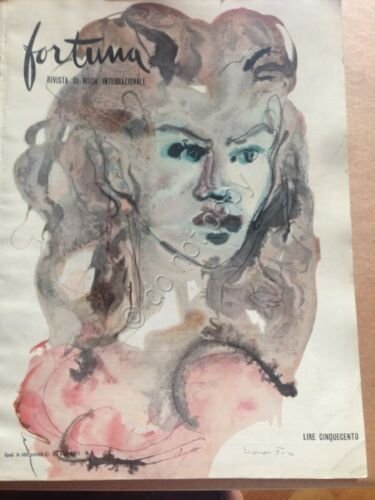 Fortuna Rivista Moda Magazine N.6 Inverno 1948 Illustrata Leonor Fini