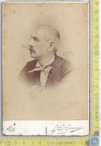 Foto G.B.Ganzini - Riproduzione busto di uomo - 1835-1878