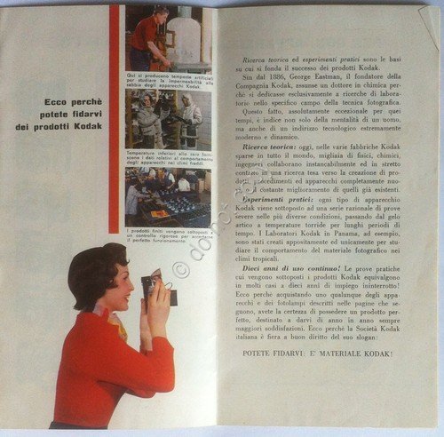 Fotografia - Kodak - libretto istruzioni - Fotografie al Lampo