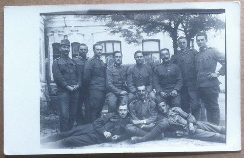 Fotografia d'epoca - 1918 - Gruppo di militari - WW1 … | Immagine principale