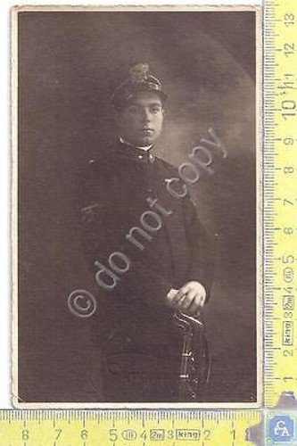 Fotografia d'Epoca - Allievo Ufficiale Regio Esercito - Mitragliere - … | Immagine principale