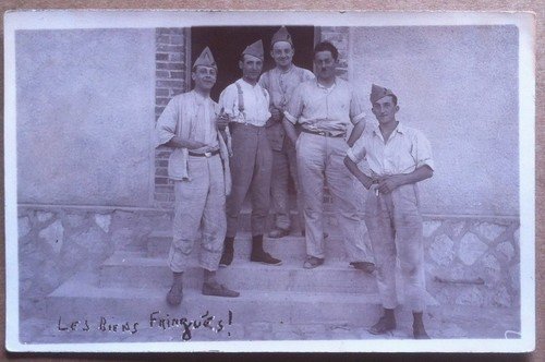 Fotografia d'epoca - Francia - Sissonne - 1932 - Militari … | Immagine principale