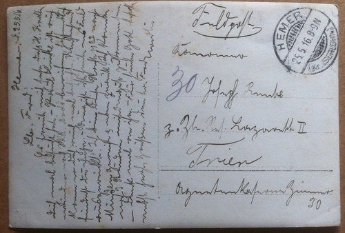 Fotografia d'epoca - Germania Hemer 1919 - Cartolina viaggiata | Immagine Gallery 2