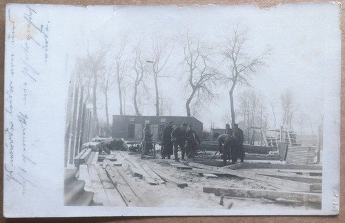 Fotografia d'epoca - primi '900 - Militari al lavoro | Immagine principale