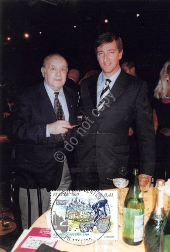 Fotografia Faustino Coppi timbro filatelico 1999 Francobollo Coppi Bicicletta | Immagine principale