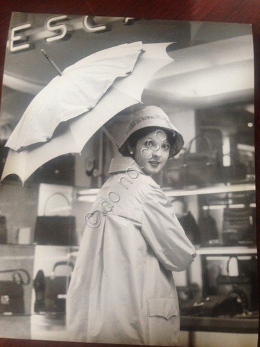 Fotografia Gianni della Valle Moda con ombrelli 4 stampe B/N …