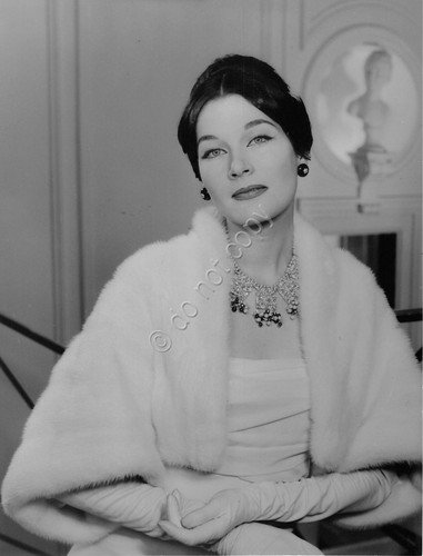 Fotografia Moda abito da sera Balmain Couture 1957 originale 037B | Immagine principale