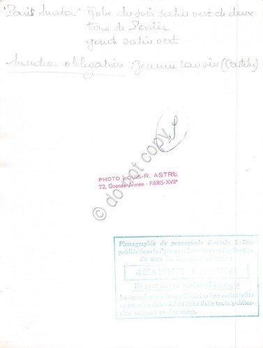 Fotografia Moda abito da sera Lanvin Foto L.R. Astre anni … | Immagine Gallery 2