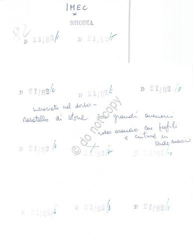 Fotografia Moda anni '60 Imec per Rhodia Provini contact sheet …