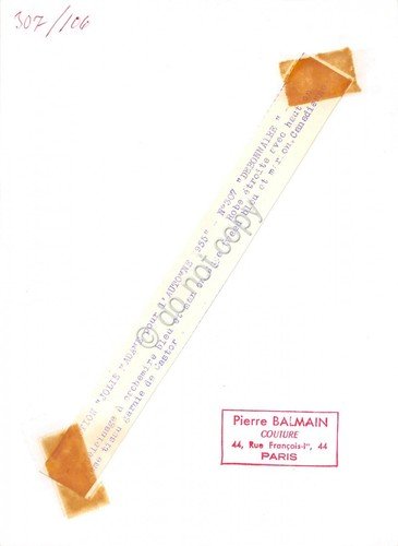 Fotografia Moda Completo Pierre Balmain Couture 1955 originale 042B | Immagine Gallery 2