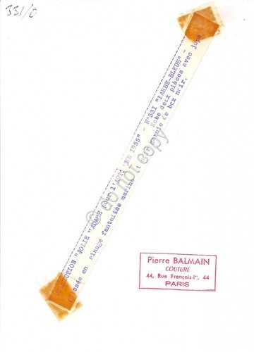Fotografia Moda Completo Pierre Balmain Couture anni '60 originale 041B | Immagine Gallery 2