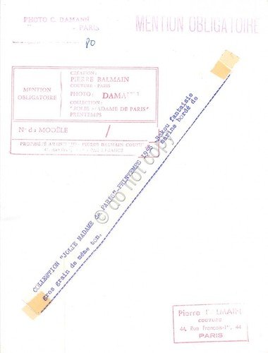 Fotografia Moda P. Balmain Jolie Madame Paris Printemps 1956 originale … | Immagine Gallery 2