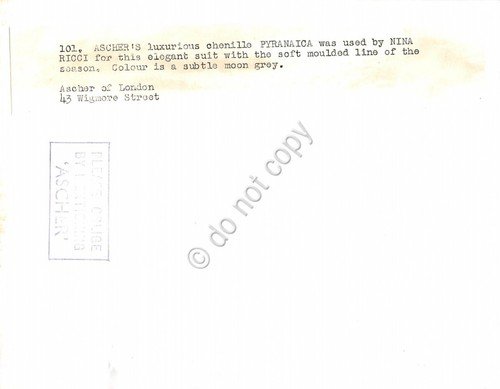 Fotografia Moda Tailleur Nina Ricci per Ascher anni '60 originale … | Immagine Gallery 2