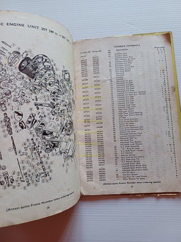 Francis-Barnett Cruiser Twin 89 - Fulmar 88 catalogo ricambi Inglese …