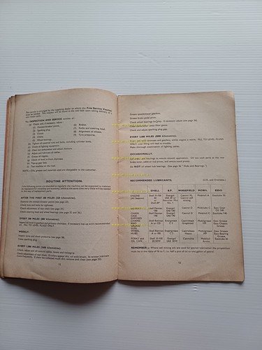 Francis-Barnett Plover 150 1959 manuale uso manutenzione originale inglese