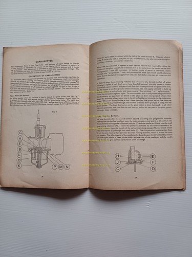 Francis-Barnett Plover 150 1959 manuale uso manutenzione originale inglese