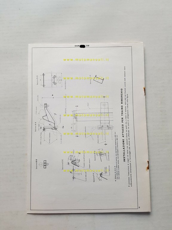 Francis Lombardi Fiat 127 A Starlet 1973 Scheda facsimile omologazione …