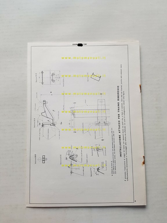Francis Lombardi Fiat 127 A Starlet 1973 Scheda facsimile omologazione …