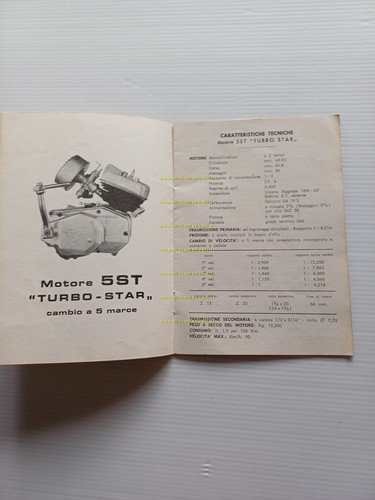FRANCO MORINI MOTORE 50 5V Turbo Star 1970 manuale uso …